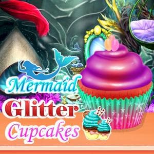 Mermaid Glitter Cupcakes game thumbnail