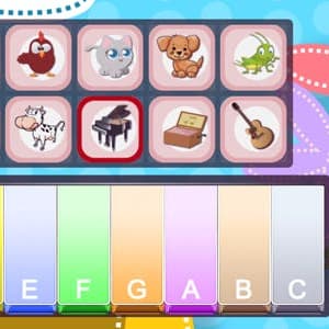 Piano For Kids Animal Sounds game thumbnail