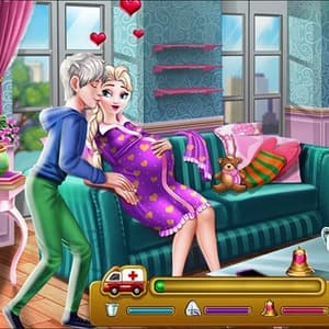Pregnant Elsa Twins Birth game thumbnail