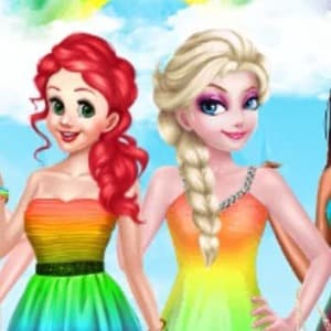 Princess Rainbow Style Fashion game thumbnail