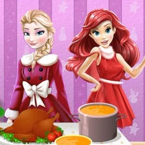 Princesses Cooking Christmas Dinner game thumbnail