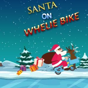 Santa On Wheelie Bike game thumbnail