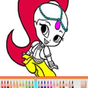 Shimmer And Shine Pencil Coloring game thumbnail